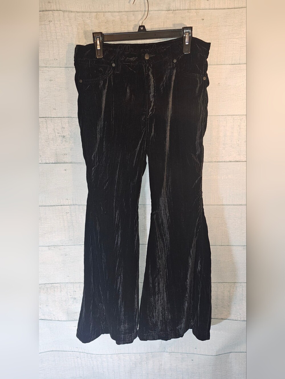 Wrangler Black Velvet Flares Size 31x30